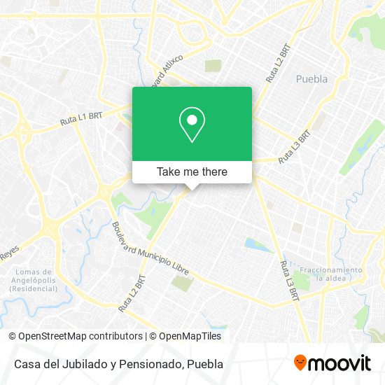 Mapa de Casa del Jubilado y Pensionado
