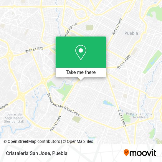 Mapa de Cristaleria San Jose