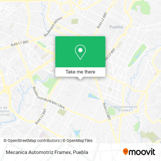 Mapa de Mecanica Automotriz Framex