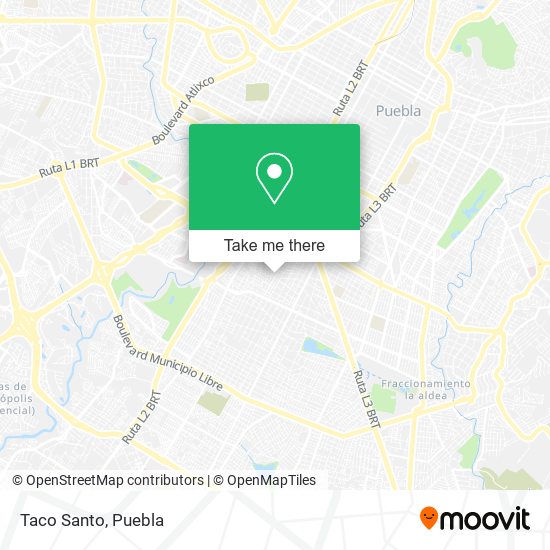 Mapa de Taco Santo