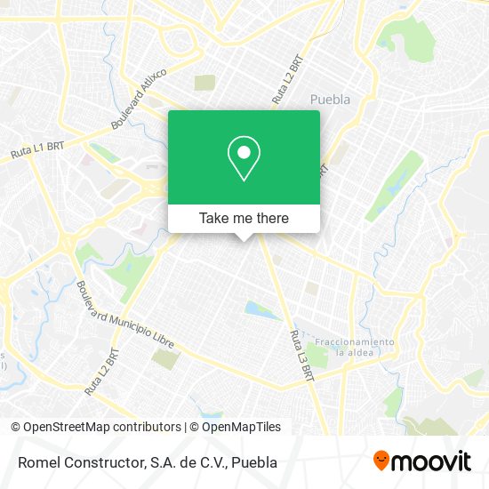 Romel Constructor, S.A. de C.V. map