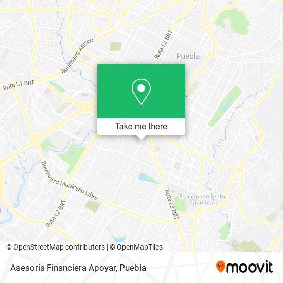 Asesoria Financiera Apoyar map