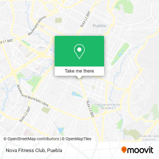 Mapa de Nova Fitness Club