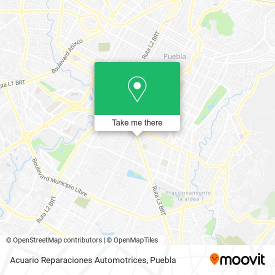 Acuario Reparaciones Automotrices map