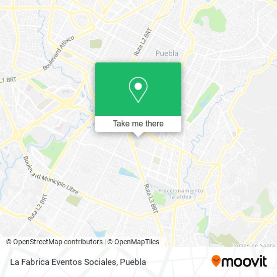 La Fabrica Eventos Sociales map