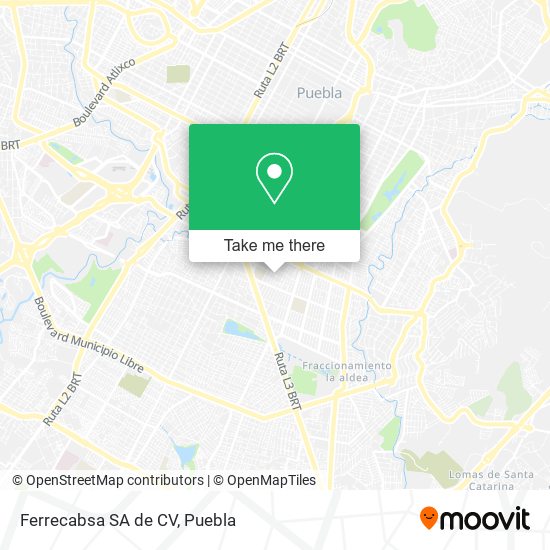 Mapa de Ferrecabsa SA de CV