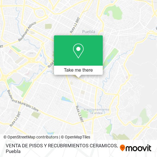 VENTA DE PISOS Y RECUBRIMIENTOS CERAMICOS map