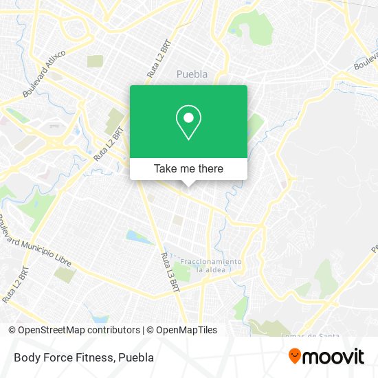 Mapa de Body Force Fitness