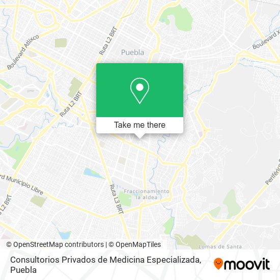 Consultorios Privados de Medicina Especializada map