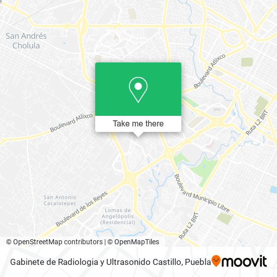 Gabinete de Radiologia y Ultrasonido Castillo map