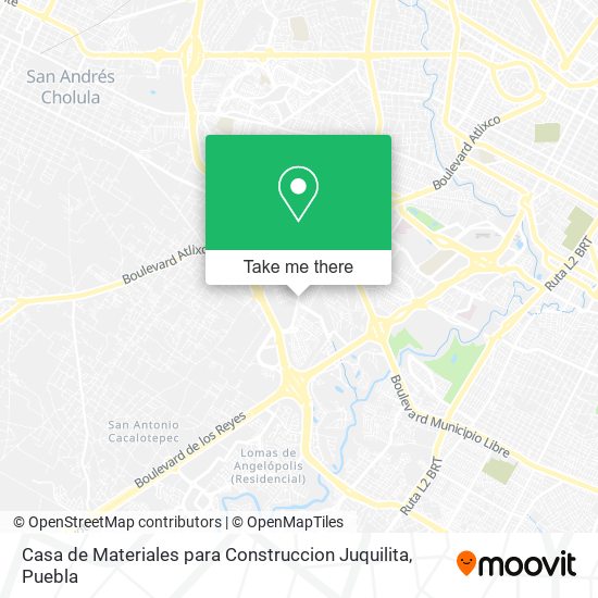 Casa de Materiales para Construccion Juquilita map