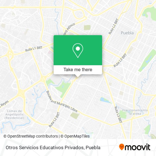 Otros Servicios Educativos Privados map