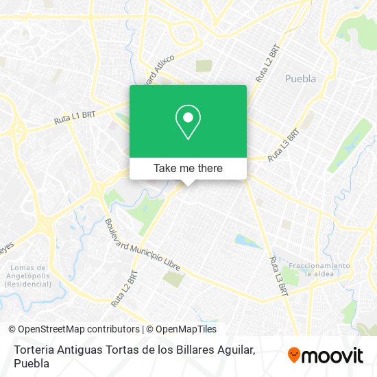 Torteria Antiguas Tortas de los Billares Aguilar map