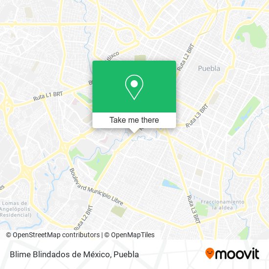 Blime Blindados de México map