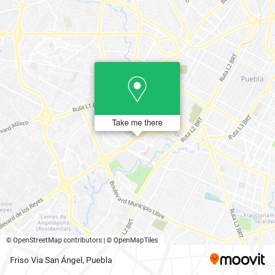 Friso Via San Ángel map