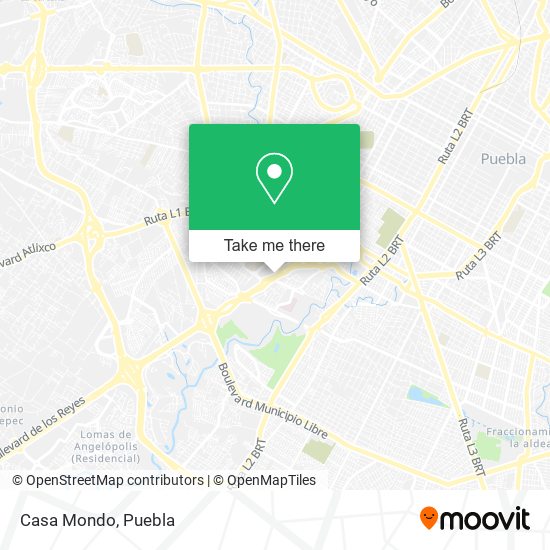 Mapa de Casa Mondo