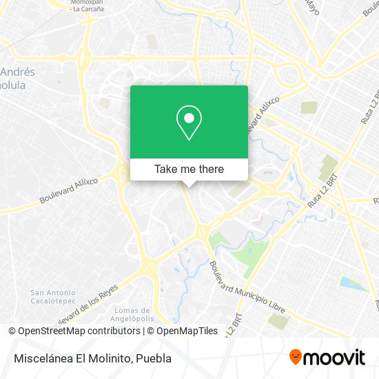 Mapa de Miscelánea El Molinito