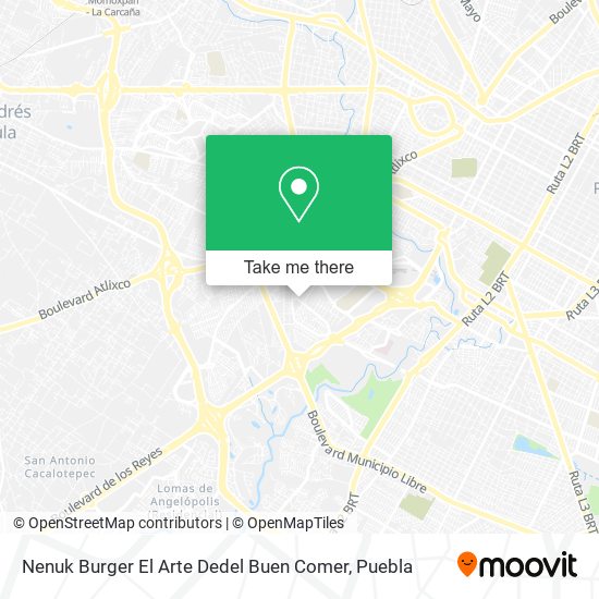 Mapa de Nenuk Burger El Arte Dedel Buen Comer