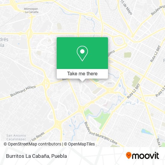 Burritos La Cabaña map