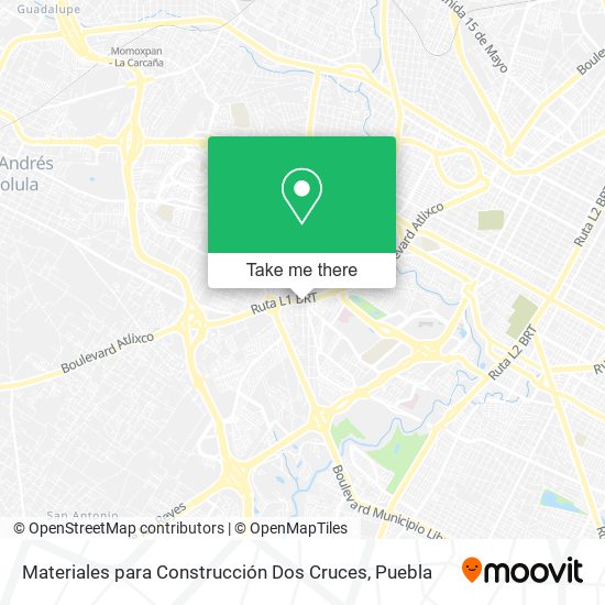 Mapa de Materiales para Construcción Dos Cruces