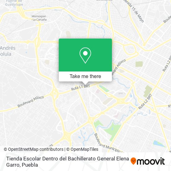 Tienda Escolar Dentro del Bachillerato General Elena Garro map