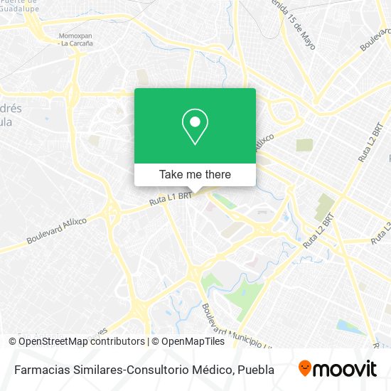 Farmacias Similares-Consultorio Médico map