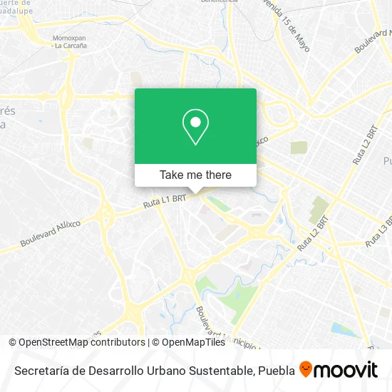 Secretaría de Desarrollo Urbano Sustentable map