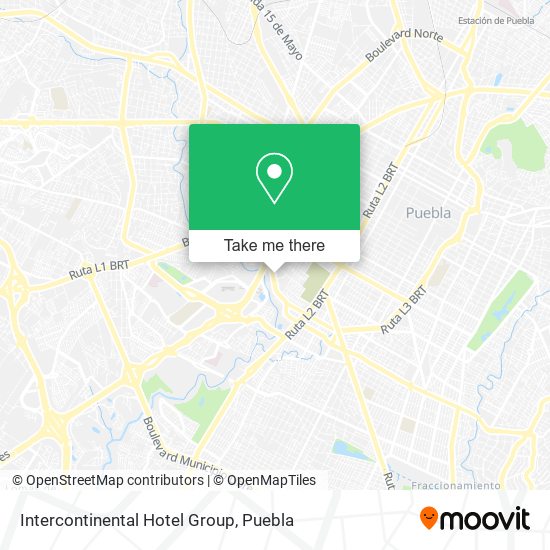 Intercontinental Hotel Group map