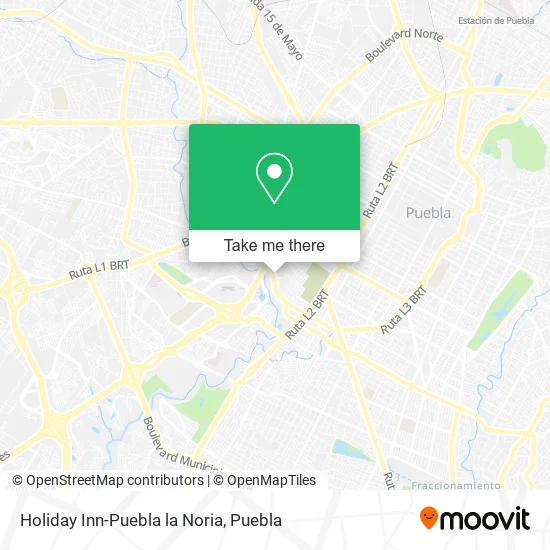 Mapa de Holiday Inn-Puebla la Noria