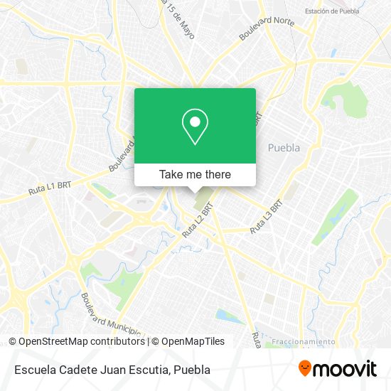 Mapa de Escuela Cadete Juan Escutia