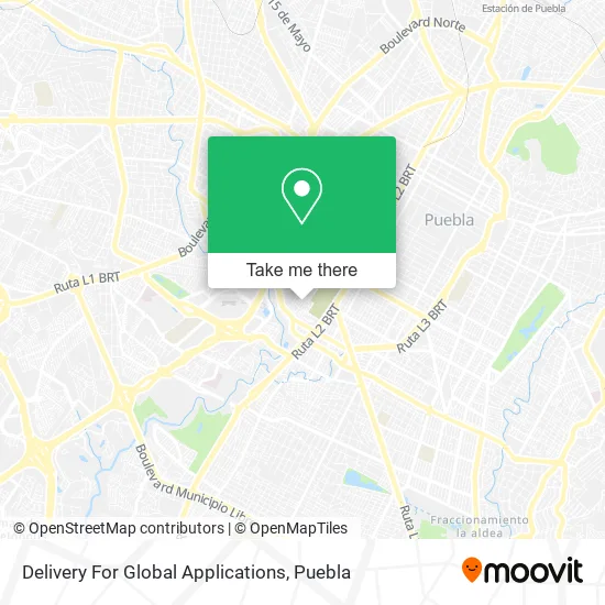 Delivery For Global Applications map