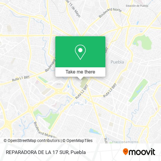 REPARADORA DE LA 17 SUR map