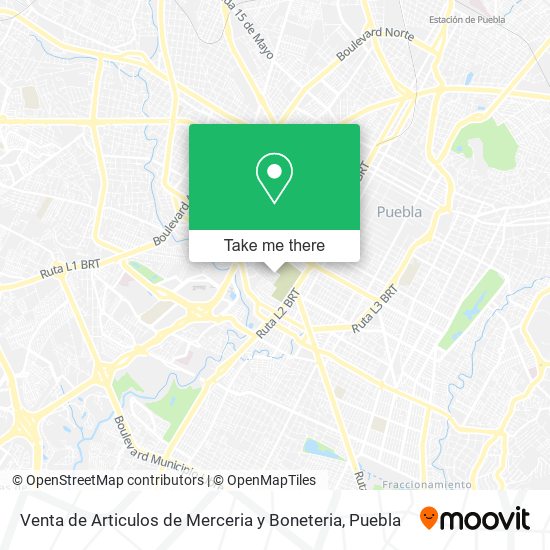 Venta de Articulos de Merceria y Boneteria map