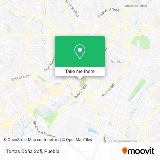 Mapa de Tortas Doña Sofi