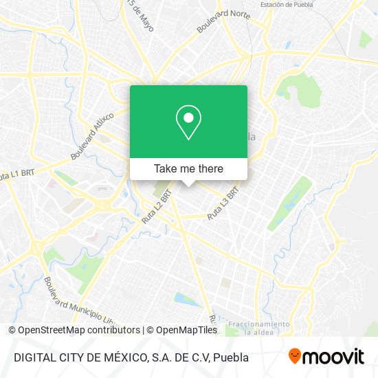 Mapa de DIGITAL CITY DE MÉXICO, S.A. DE C.V