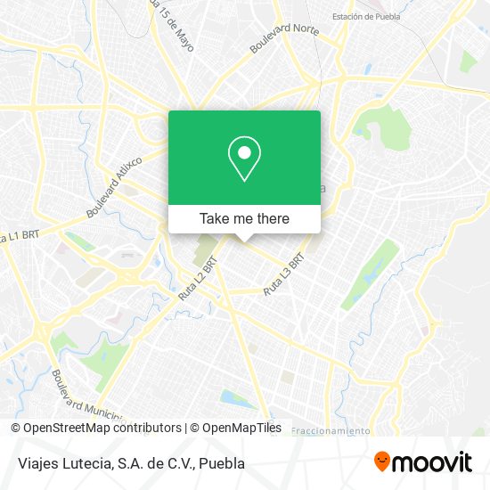 Mapa de Viajes Lutecia, S.A. de C.V.