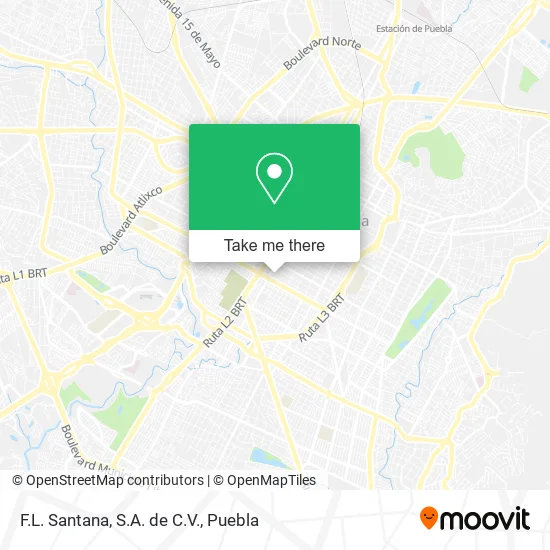 F.L. Santana, S.A. de C.V. map