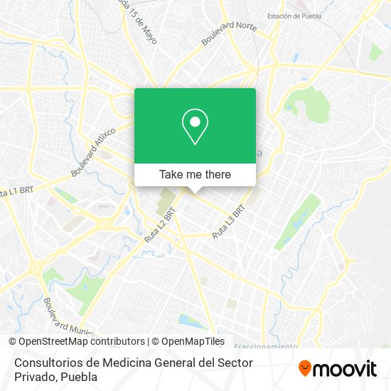 Consultorios de Medicina General del Sector Privado map