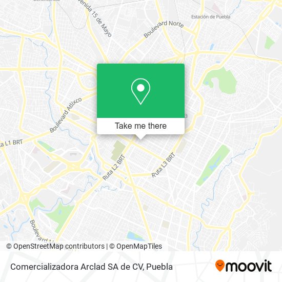 Mapa de Comercializadora Arclad SA de CV