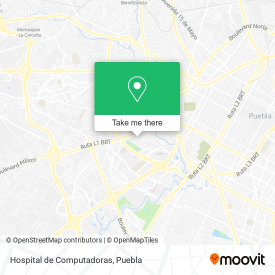 Hospital de Computadoras map