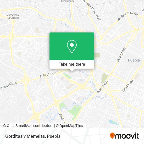 Mapa de Gorditas y Memelas