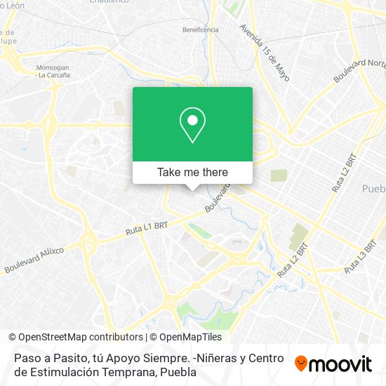 Paso a Pasito, tú Apoyo Siempre. -Niñeras y Centro de Estimulación Temprana map