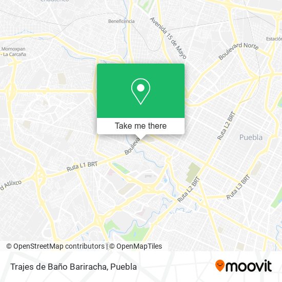 Trajes de Baño Bariracha map