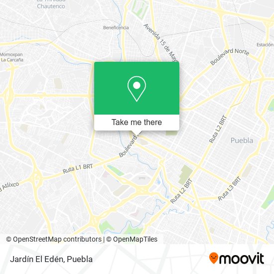 Jardín El Edén map