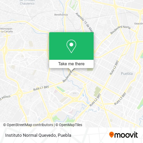 Mapa de Instituto Normal Quevedo