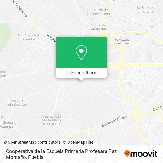 Cooperativa de la Escuela Primaria Profesara Paz Montaño map