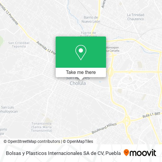 Bolsas y Plasticos Internacionales SA de CV map