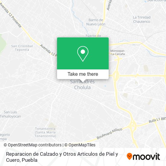 Reparacion de Calzado y Otros Articulos de Piel y Cuero map