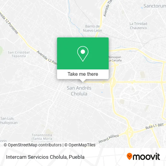 Intercam Servicios Cholula map