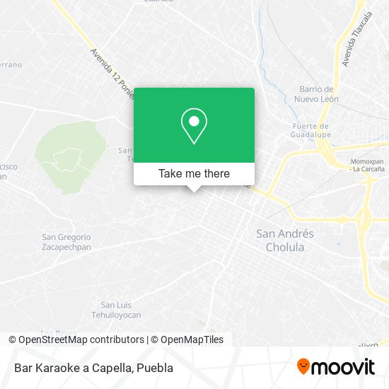 Mapa de Bar Karaoke a Capella